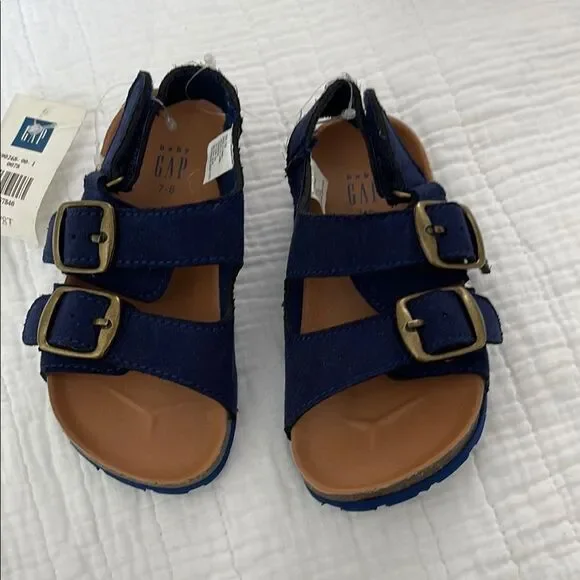 GAP Blue Sandals Double Strap Adjustable Buckles - Picture 3 of 5